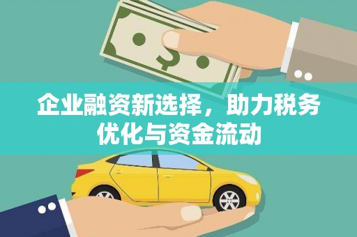 乳源企业融资新选择，助力税务优化与资金流动