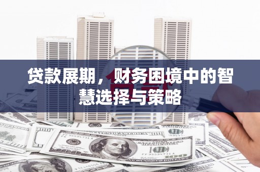 乳源贷款展期，财务困境中的智慧选择与策略