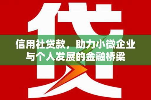 乳源信用社贷款，助力小微企业与个人发展的金融桥梁