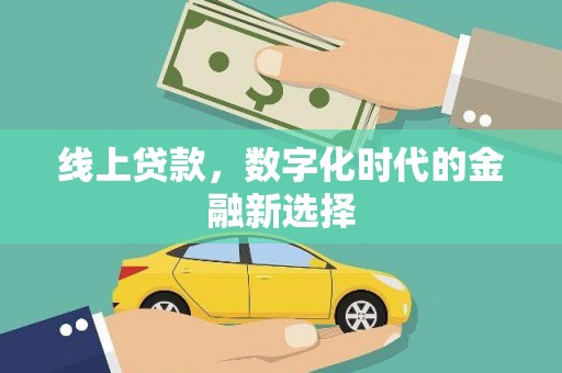乳源线上贷款，数字化时代的金融新选择