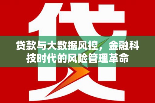 乳源贷款与大数据风控，金融科技时代的风险管理革命