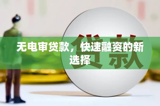 乳源无电审贷款，快速融资的新选择