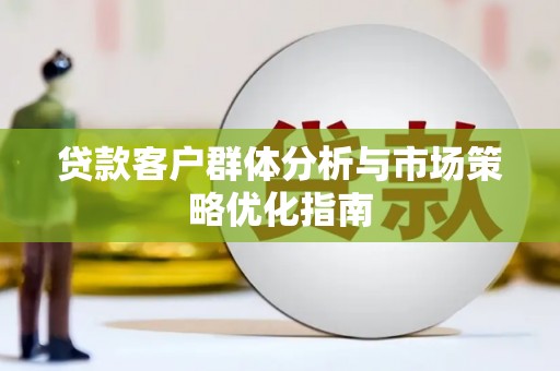 乳源贷款客户群体分析与市场策略优化指南