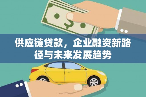 乳源供应链贷款，企业融资新路径与未来发展趋势