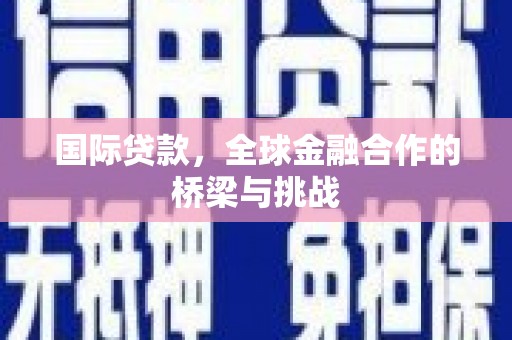 乳源国际贷款，全球金融合作的桥梁与挑战