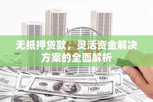 乳源无抵押贷款，灵活资金解决方案的全面解析