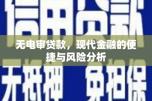 乳源无电审贷款，现代金融的便捷与风险分析