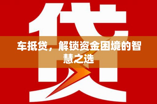 乳源车抵贷，解锁资金困境的智慧之选