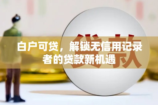 乳源白户可贷，解锁无信用记录者的贷款新机遇