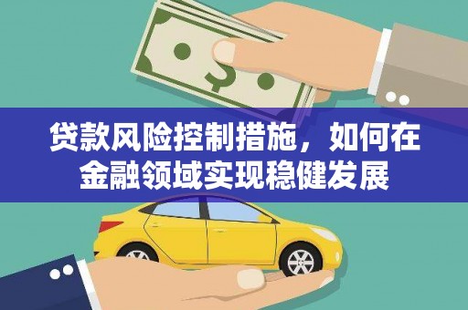 乳源贷款风险控制措施，如何在金融领域实现稳健发展