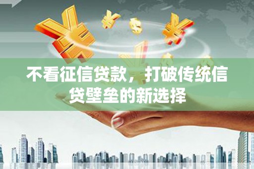 乳源不看征信贷款，打破传统信贷壁垒的新选择