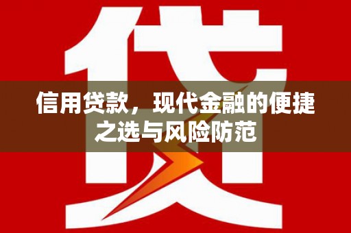 乳源信用贷款，现代金融的便捷之选与风险防范