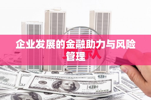乳源企业发展的金融助力与风险管理
