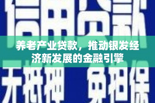 乳源养老产业贷款，推动银发经济新发展的金融引擎