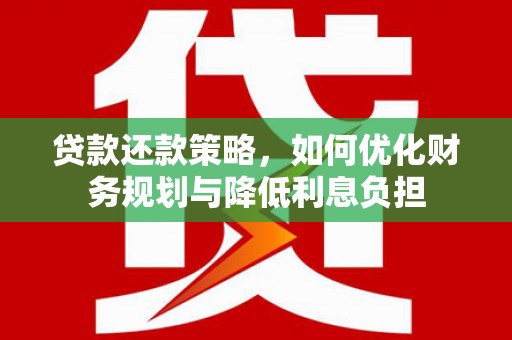 乳源贷款还款策略，如何优化财务规划与降低利息负担