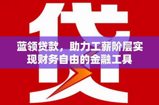 乳源蓝领贷款，助力工薪阶层实现财务自由的金融工具