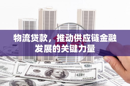 乳源物流贷款，推动供应链金融发展的关键力量