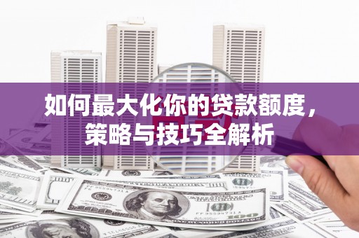 乳源如何最大化你的贷款额度，策略与技巧全解析