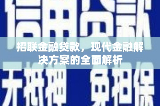 乳源招联金融贷款，现代金融解决方案的全面解析