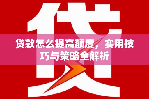 乳源贷款怎么提高额度，实用技巧与策略全解析