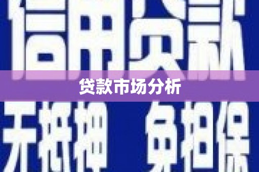 乳源贷款市场分析