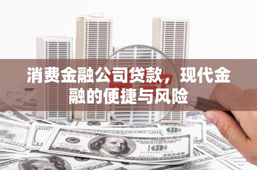 乳源消费金融公司贷款，现代金融的便捷与风险